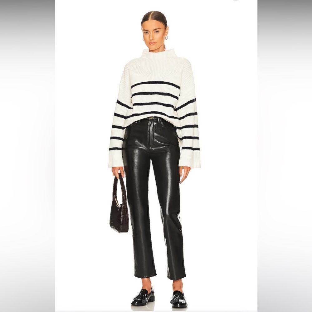 Agolde Black Straight Leg Pants - Picture 5 of 13